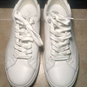 J. Crew White Leather Low-Top Sneakers